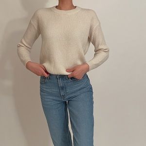Everlane Cashmere Rib Round Crew